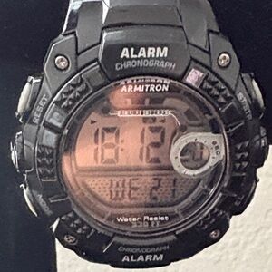 Armitron Black Digital Chronograph Watch